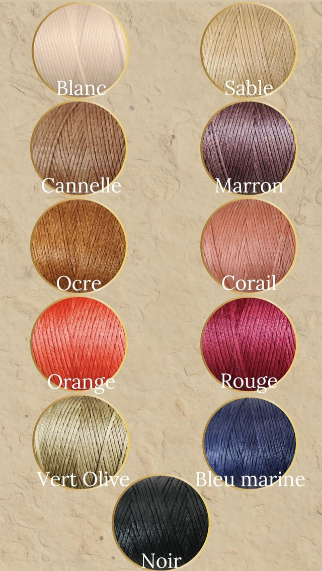 Collier Mokïa en macramé avec perle en laiton