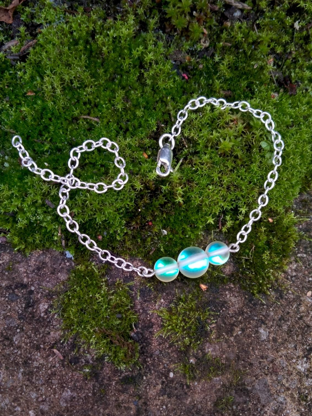 Yellow Mermaid Glass Bracelet