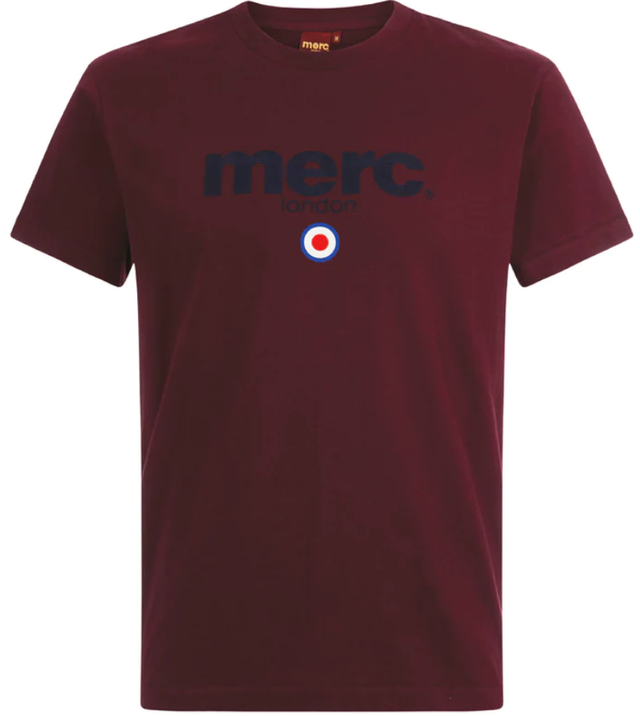 Merc Brighton Tee - Burgundy 