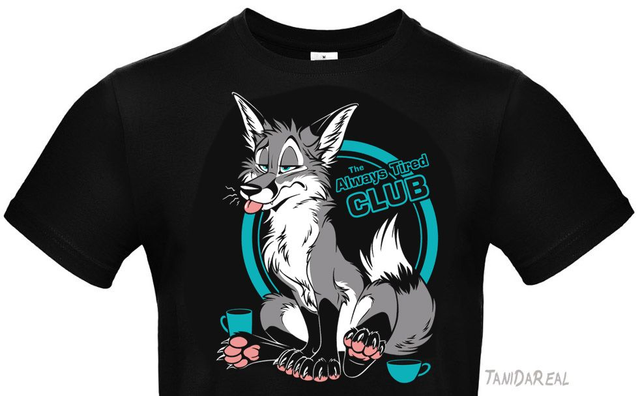 Shirt The Always Tired Club - Grey Fox