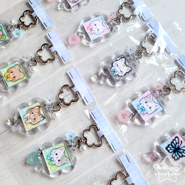 Porte-clés Trèfle - Mini Aquarelle Originales