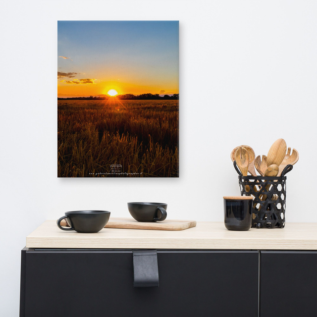 Canvas sunset landscape