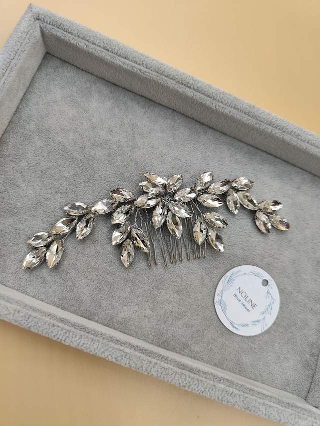 Bijoux de cheveux strass cristaux clair et brillant