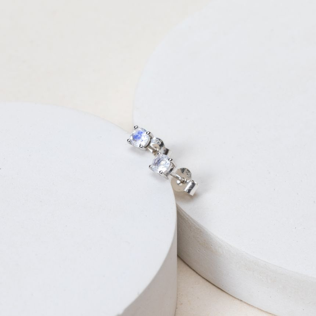 Puces d&#039;oreilles Argent 925 Topaze