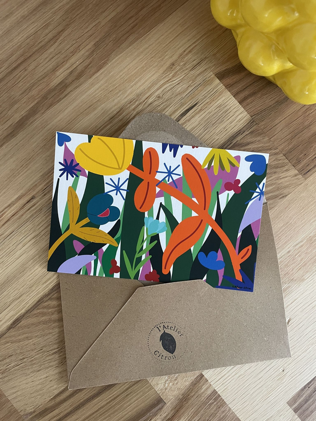 Carte A6 - Fleurs en fête