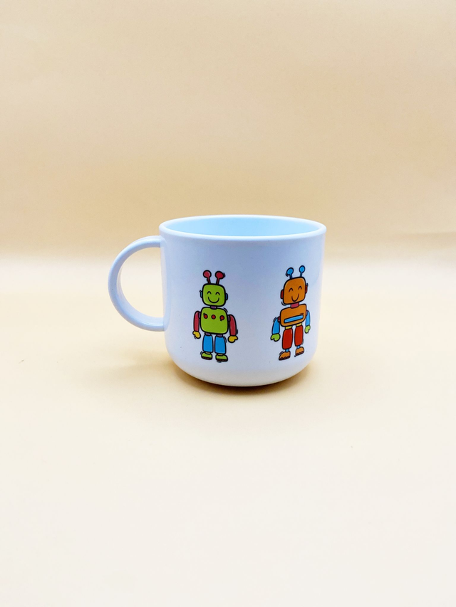 Robot mini mug - Children lightweight mini mug  