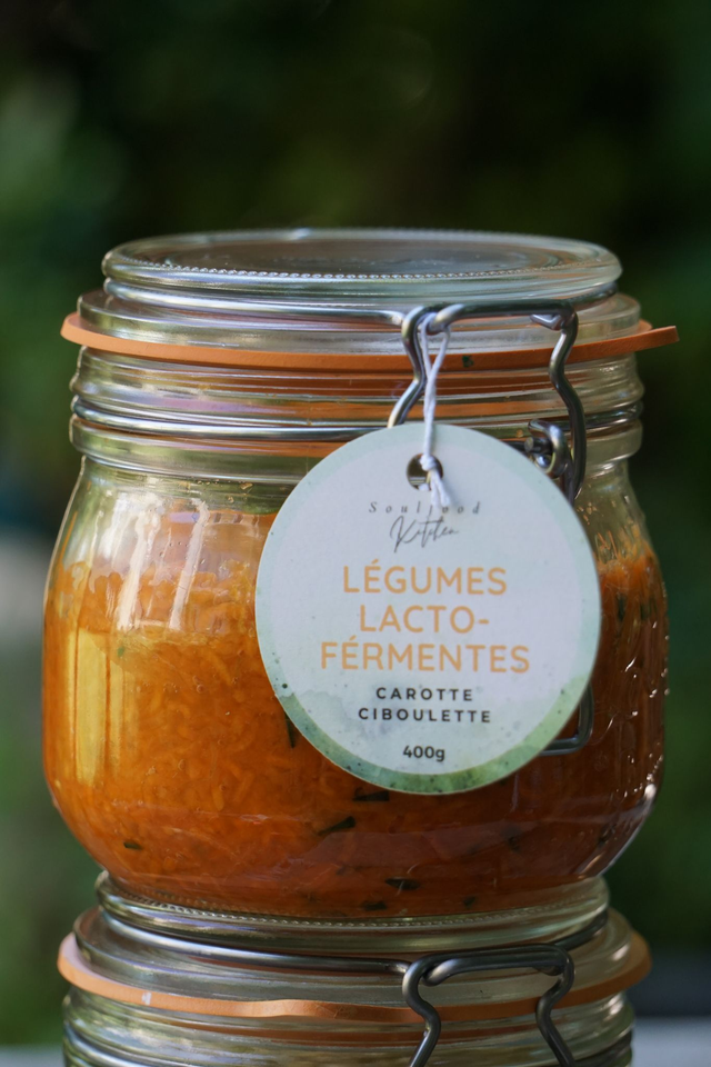 Légumes Lacto-Fermentés Carotte &amp; Ciboulette 400g