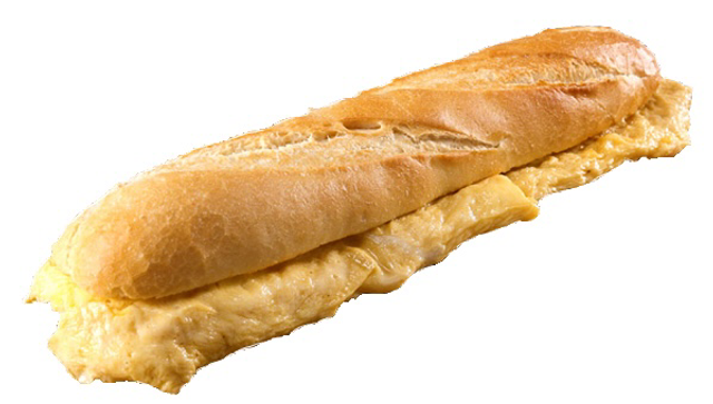 Bocadillo de tortilla francesa