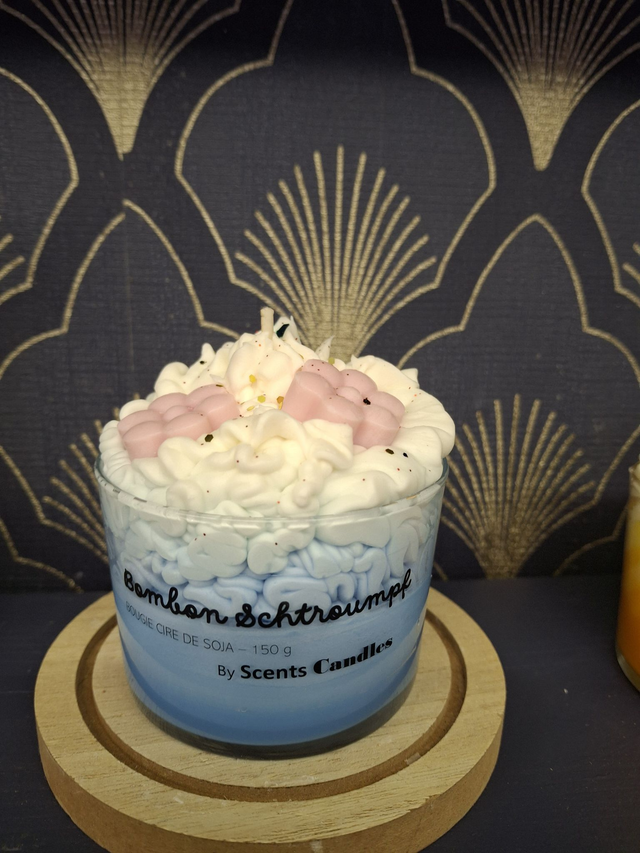 Bougie gourmande Bonbon Schtroumpf