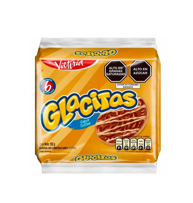 Galletas Glacitas  Toffee X6