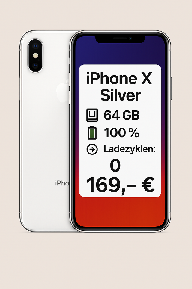 iPhone X Silver 64 GB