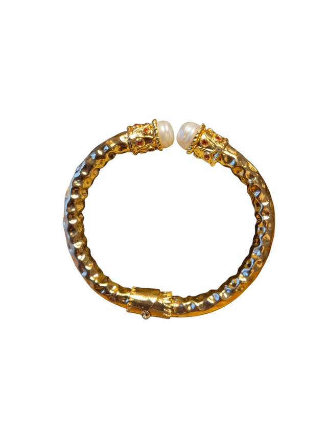 Bracelet Gina perle et Zircon rouge