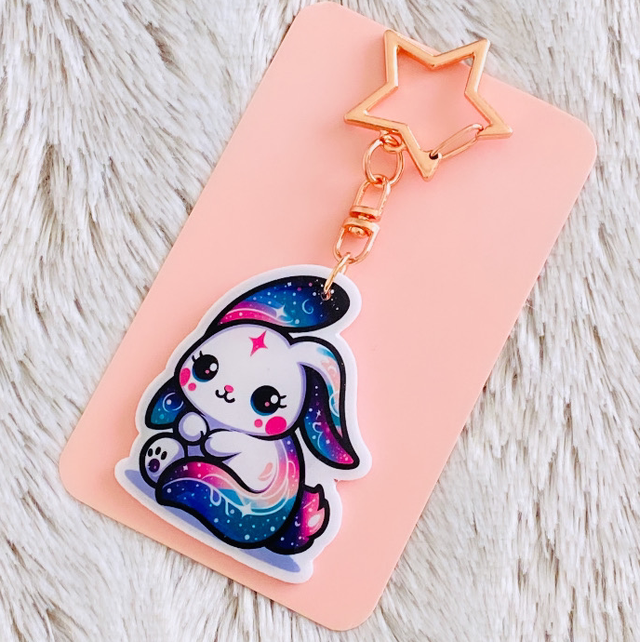 Porte-clés Lapin Céleste 