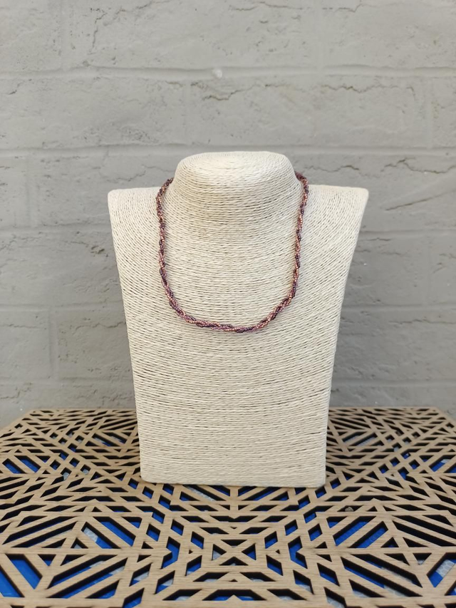 Collier tressé fin - Nude