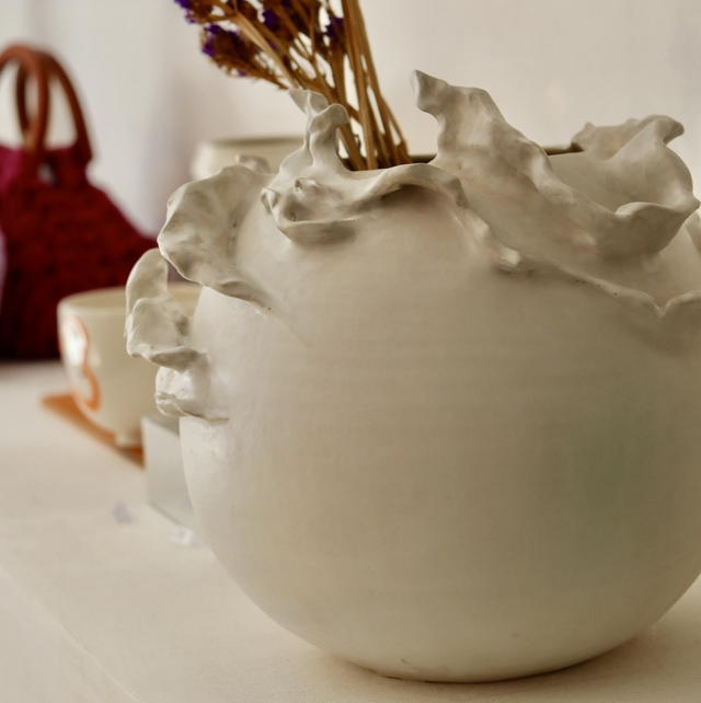 Vase Écume Fauve 