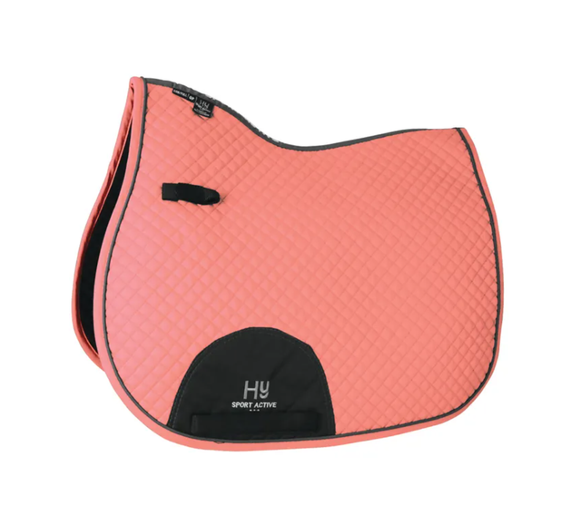 Hy Sport Active GP Saddle Pad - Coral Rose