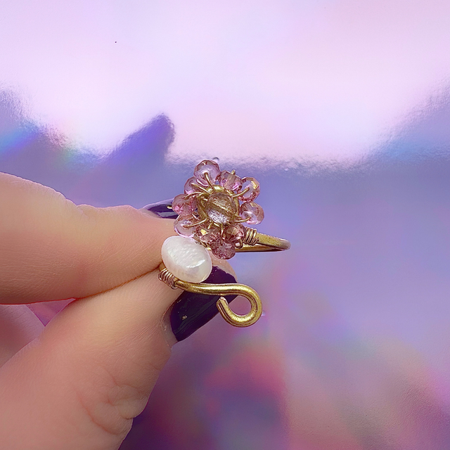 Bague Azélie Tourmaline rose