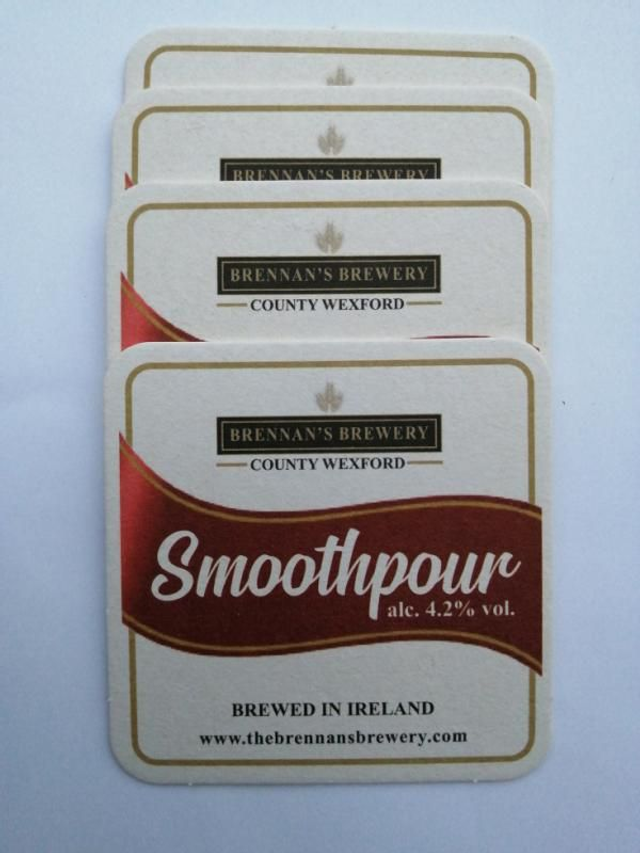 Brennan's Smoothpour Beer Matts 4x  | FREE POSTAGE