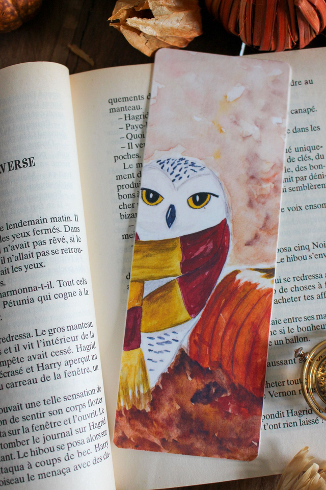 Hedwige et sa citrouille - marque-page