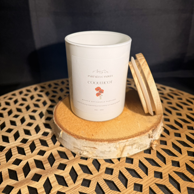 Bougie artisanale Coquelicot