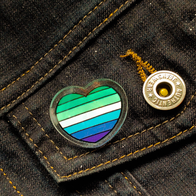 Gay - Heart - Pin - [PIN-GY-H]