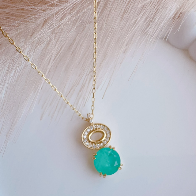 Colar Pedra Fusion Turmalina