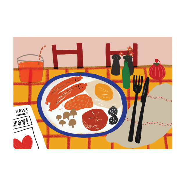 A3 Print - Good News Day / Full English Breakfast