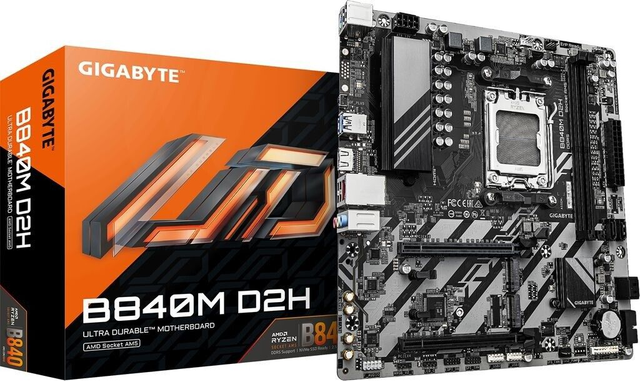 02.1.0041 – Scheda Madre Gigabyte B840M D2H DDR5 – Micro‑ATX entry‑level base per Ryzen 7000/8000/9000