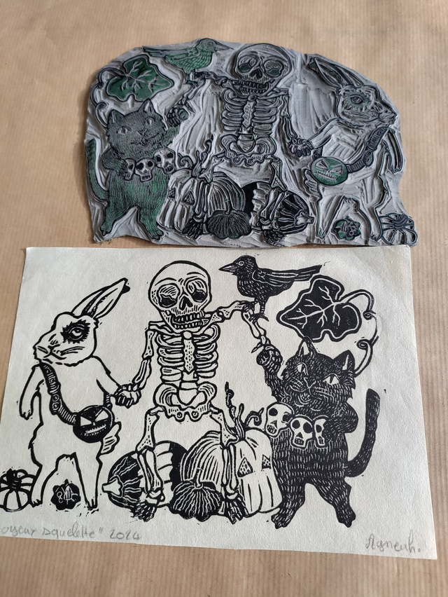 "Joyeux squelette" A5