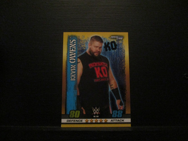 Kevin Owens - Smackdown Live Slam Attax 10th Edition Original Trading Card #158
