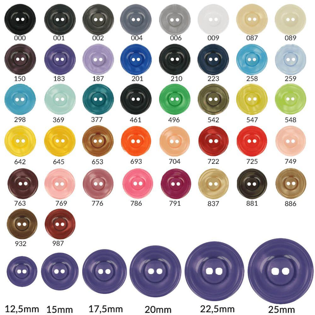 Knopen: Bottoni 12,5 mm