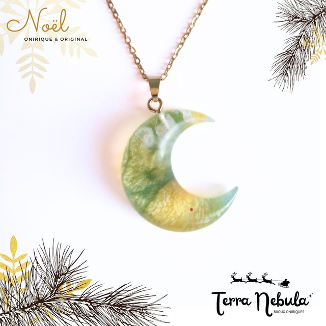 Collier Lune onirique Lumière | CO035