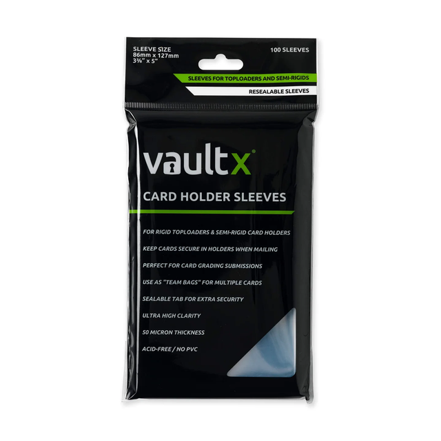 VaultX Card Holder Sleeves Rigid &amp; Semi-Rigid