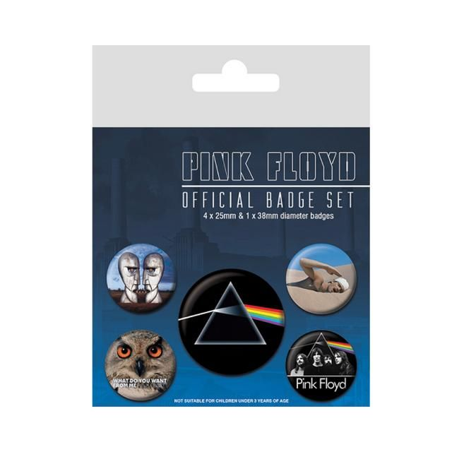 Pyramid International Pink Floyd Set Of 5 Badges