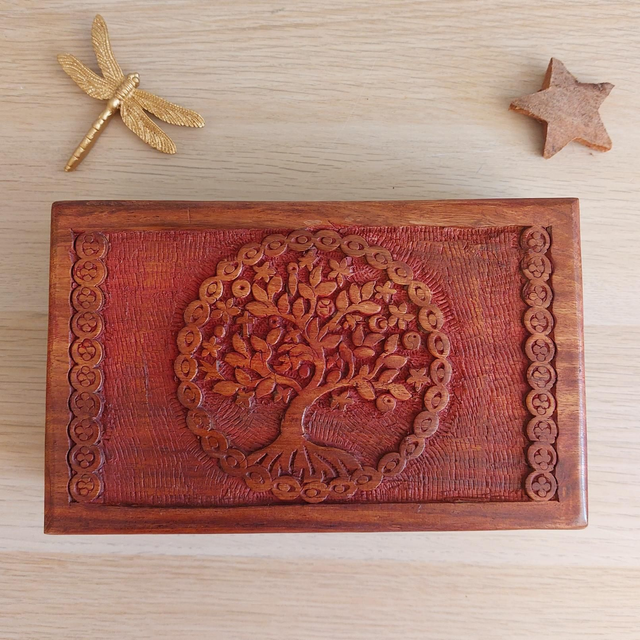 Boite à bijoux Bois ARBRE DE VIE