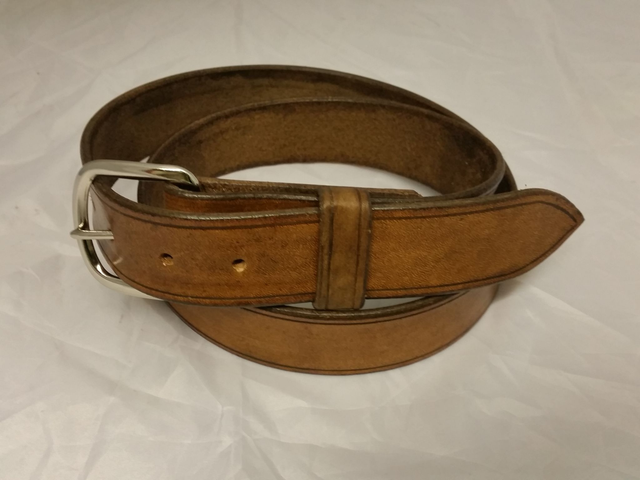 Hide Belt Medium Brown 1.5" (38mm) 