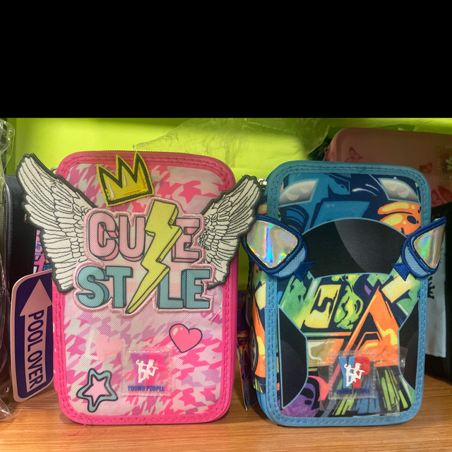 Astuccio 3 zip pool over girl/boy