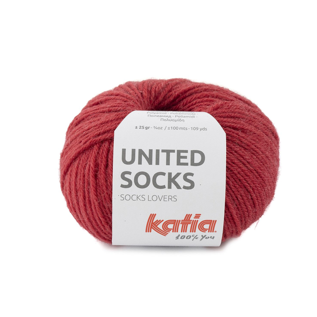 Katia United Socks Framboise 18 X2