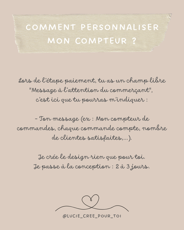 Compteur de commandes