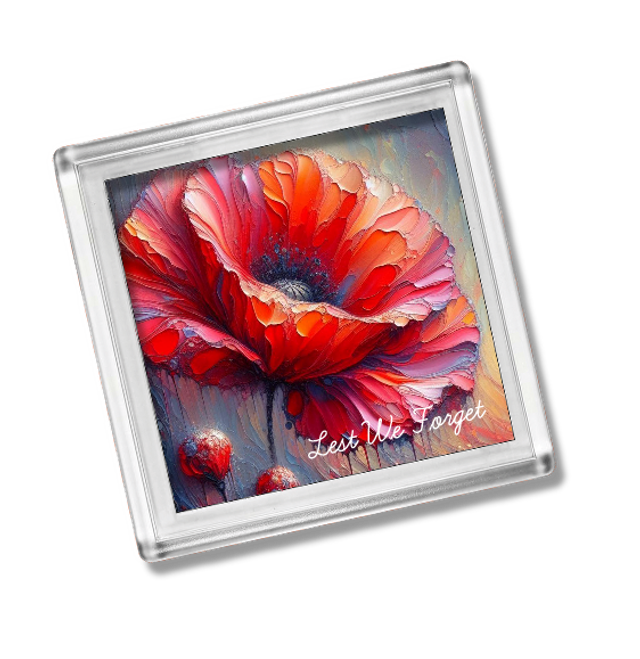 VE Poppy Fridge Magnet
