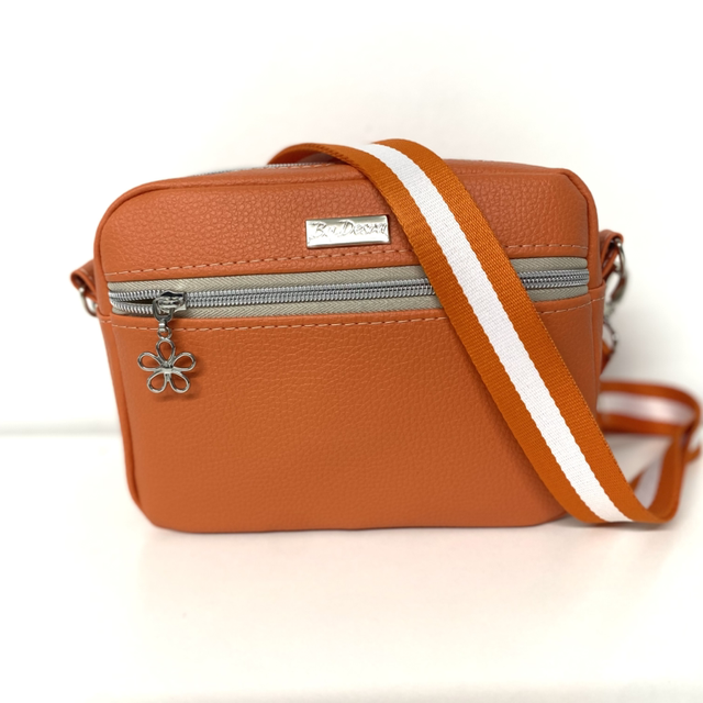 Orange crossbody bag 