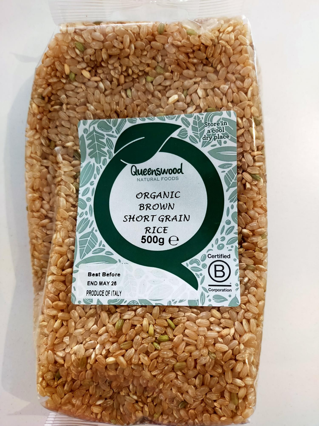 Organic Brown Short Rice 500g 25921