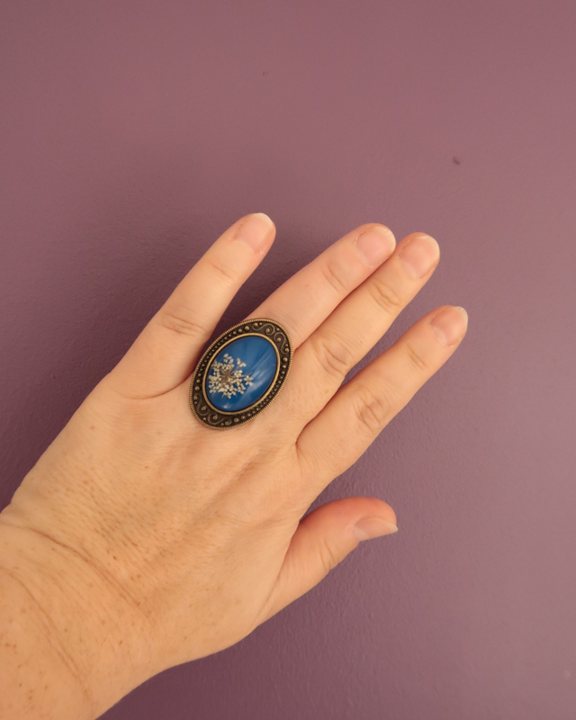 Bague fleurie baroque Captivante | BA044 | Ombelles