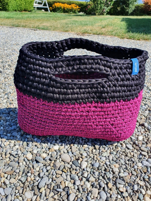 2014 -  Handtasche bordeaux/schwarz - ohne Tragegurt