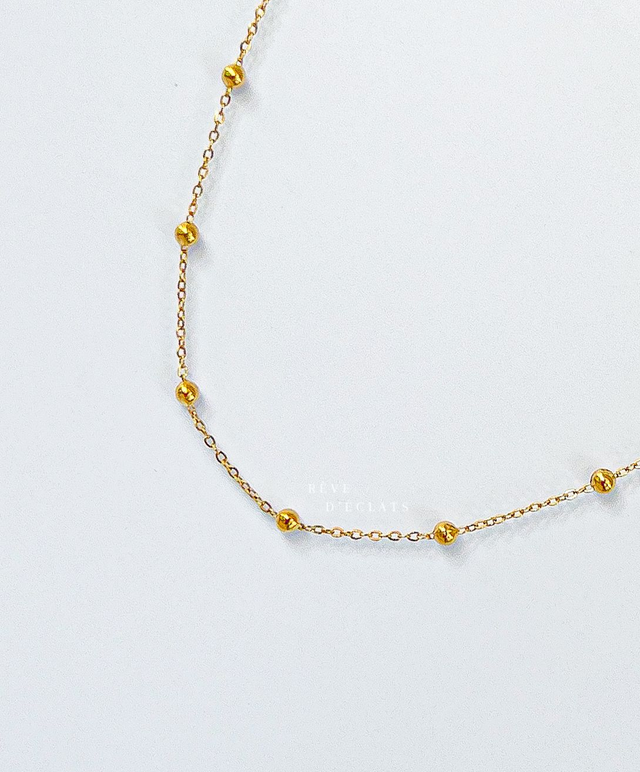 Chaîne de cheville perles