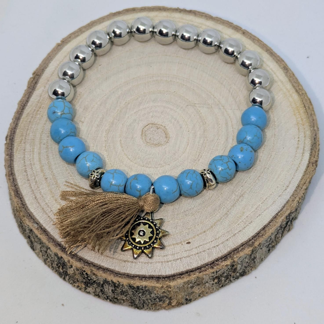 Bracelet &quot;Étoile&quot; turquénite BB-020