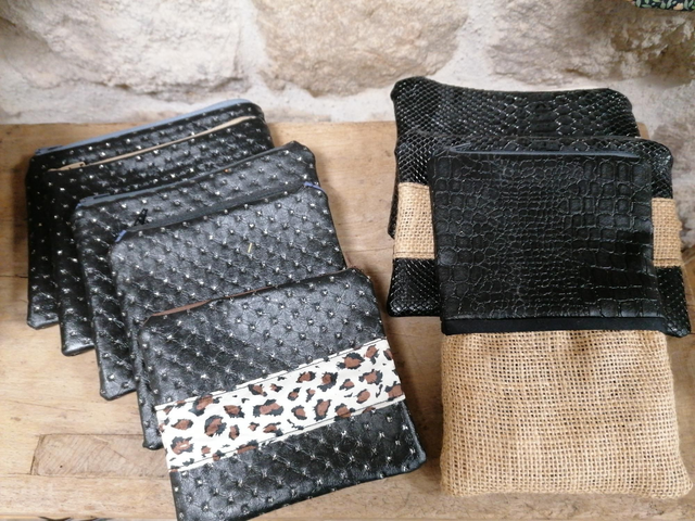 Pochette En Simili Cuir 