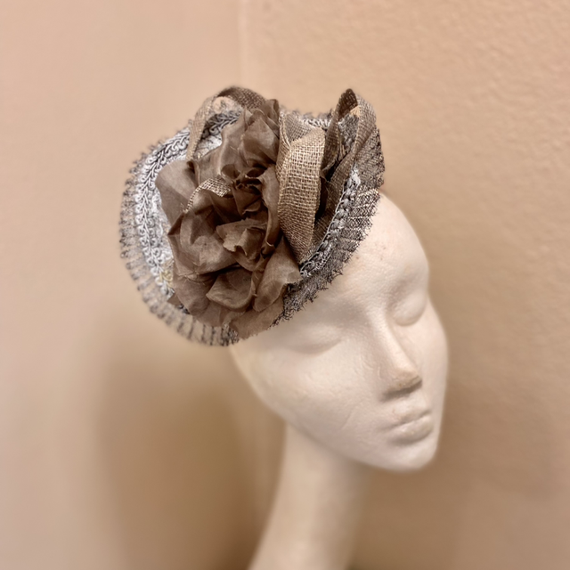 🤍Pewter and silver headpiece 