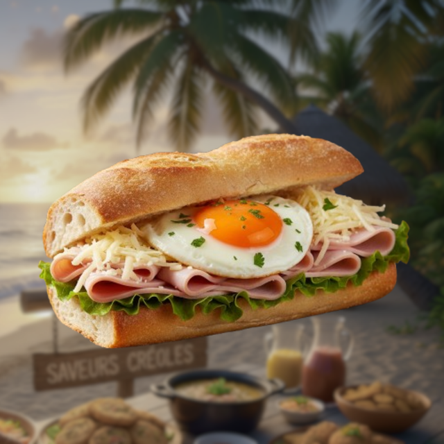 Sandwich S2 : Œuf, Jambon de Poulet, Fromage