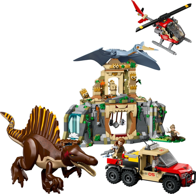 LEGO 76976 Spinosaurier & Quetzalcoatlus: Hubschrauber-Einsatz